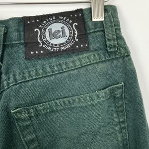 Rare 90s Vintage Lei Forest Green high waisted Jeans